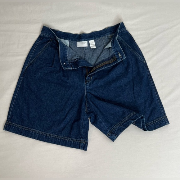 Liz Claiborne Women Blue Jean Denim Shorts 3 Pockets Size 14 - Picture 3 of 7